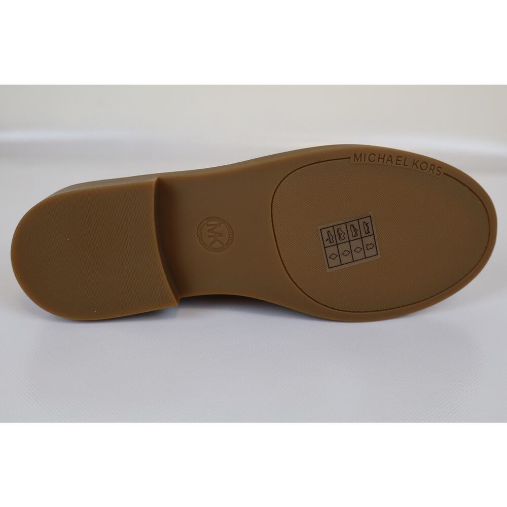 NEW Michael Kors Eden Loafer Shoes Women's Tan Leather Slip On Size 6.5M - Picture 5 of 8